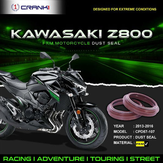 Crank1-Fork Dust Seals Pair For Kawasaki Z800 (2013-2016)– CPD57-107
