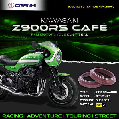 Crank1-Fork Dust Seals Pair For Kawasaki Z900RS Café (2018 Onwards)– CPD57-107