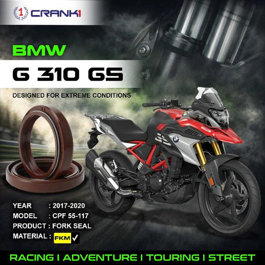 Crank1-Fork Oil Seals Pair BMW G310 GS (2017-2020)-CPF55-117