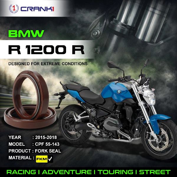 Crank1-Fork Oil Seals Pair BMW R1200 R (2015-2018)-CPF55-143