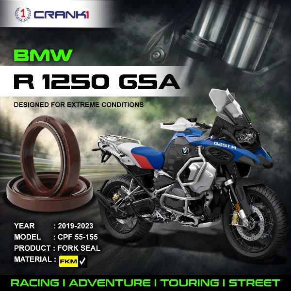 Crank1-Fork Oil Seals Pair BMW R1250 GSA (2019-2023)-CPF55-155