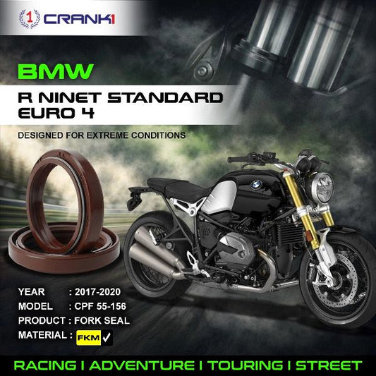 Crank1-Fork Oil Seals Pair BMW RNineT Standard  Euro4 (2017-2020)-CPF55-156