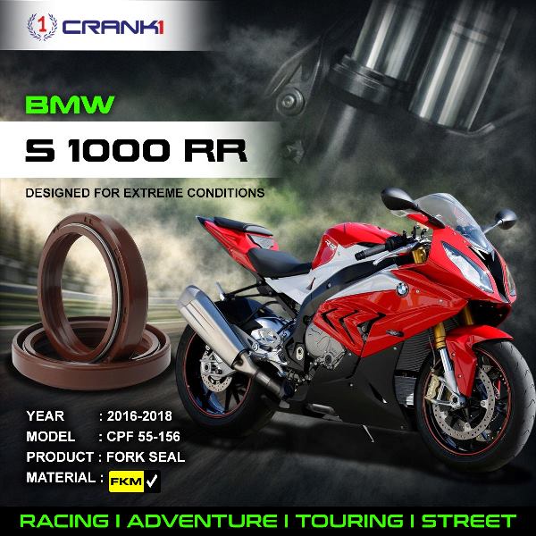 Crank1-Fork Oil Seals Pair BMW S1000 RR (2016-2018)-CPF55-156