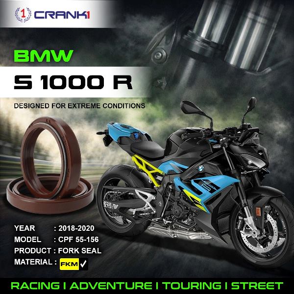 Crank1-Fork Oil Seals Pair BMW S1000 R (2018-2020)-CPF55-156