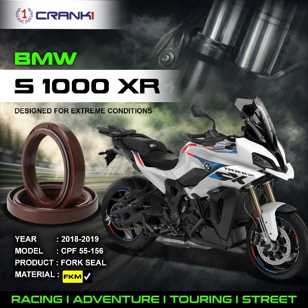 Crank1-Fork Oil Seals Pair BMW S1000 XR (2018-2019)-CPF55-156