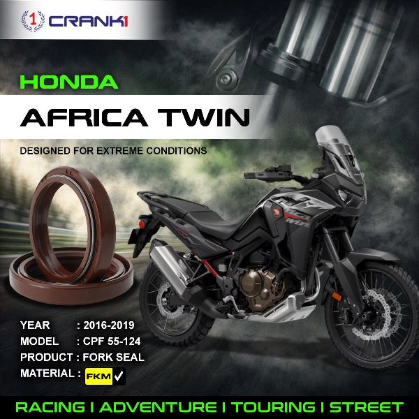 Crank1-Fork Oil Seals Pair Honda Africa Twin (2016-2019)-CPF55-124