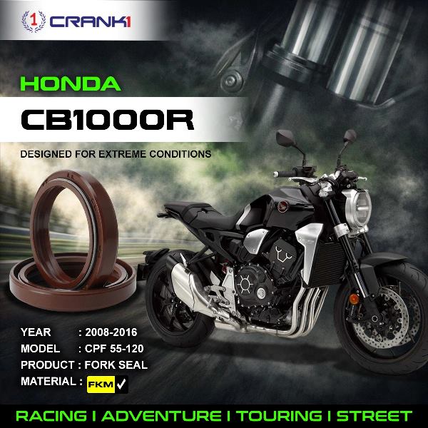 Crank1-Fork Oil Seals Pair Honda CB 1000R (2008-2016)-CPF55-120