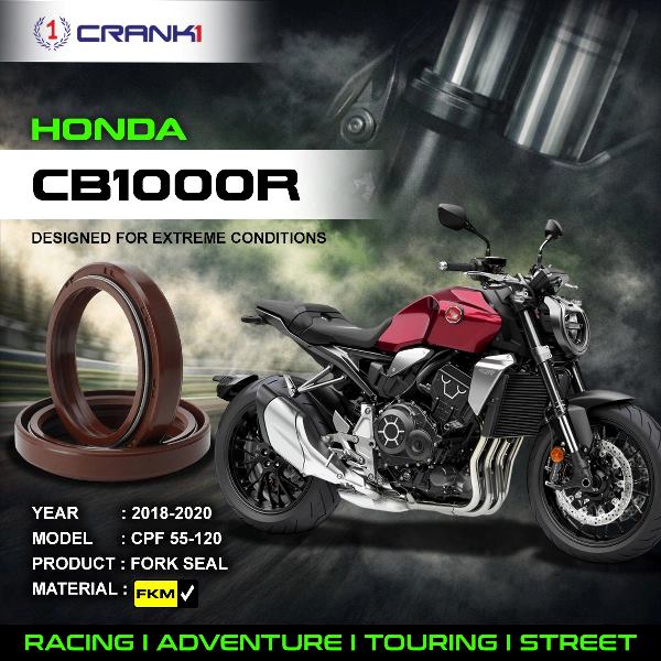 Crank1-Fork Oil Seals Pair Honda CB 1000R (2018-2020)-CPF55-120