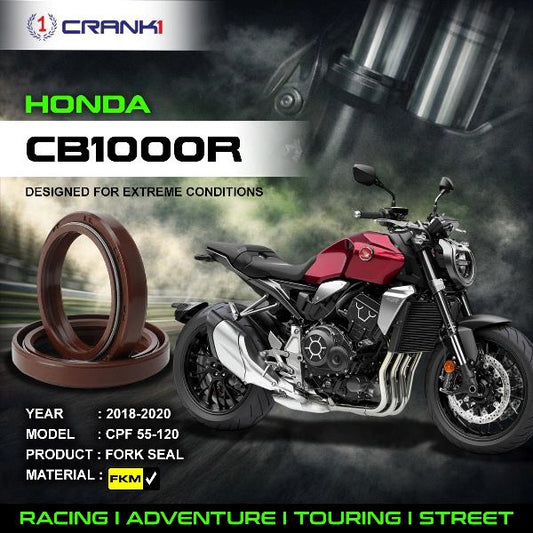 Crank1-Fork Oil Seals Pair Honda CB 1000R (2018-2020)-CPF55-120