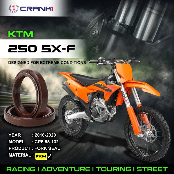 Crank1-Fork Oil Seals Pair KTM 250SX-F (2016-2020)-CPF55-132