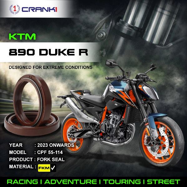Crank1-Fork Oil Seals Pair KTM 890 Duke R (2023 Onwards)-CPF55-114