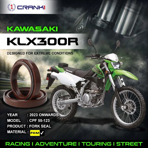 Crank1-Fork Oil Seals Pair Kawasaki KLX300R (2023 Onwards)-CPF55-123