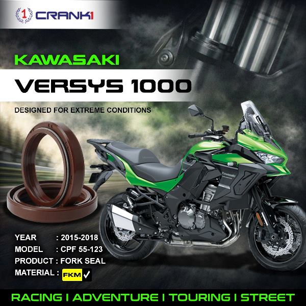 Crank1-Fork Oil Seals Pair Kawasaki Versys 1000 (2015-2018)-CPF55-123