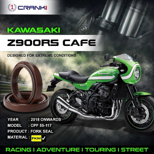 Crank1-Fork Oil Seals Pair Kawasaki Z900RS Café (2018 Onwards)-CPF55-117