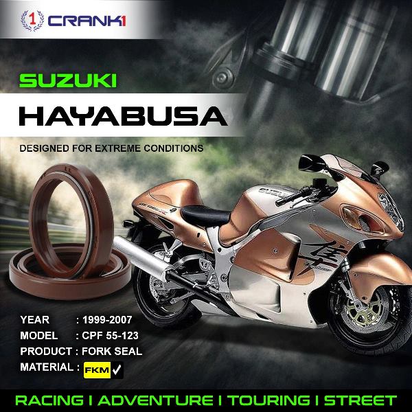 Crank1-Fork Oil Seals Pair Suzuki Hayabusa (1999-2007)-CPF55-123