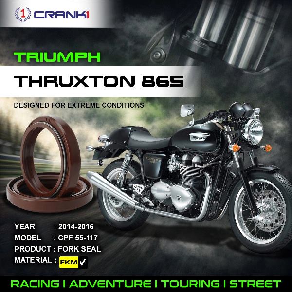 Crank1-Fork Oil Seals Pair Triumph Thruxton 865 (2014-2016)-CPF55-117