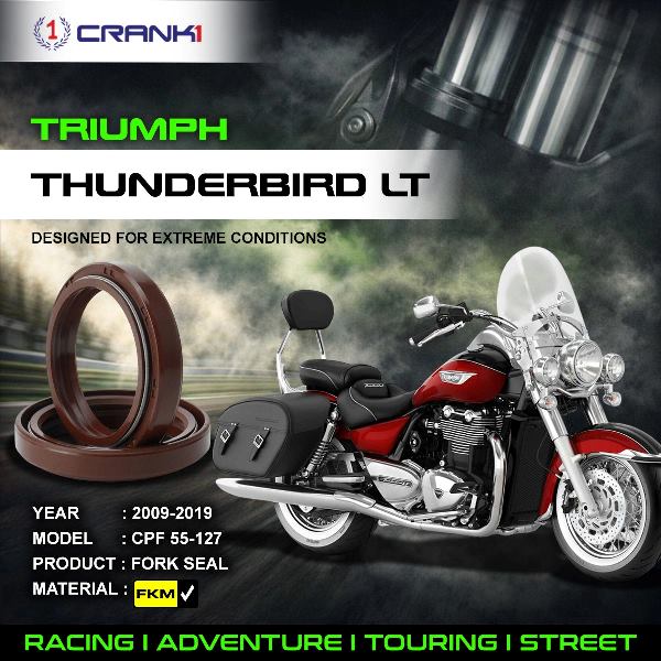 Crank1-Fork Oil Seals Pair Triumph Thunderbird LT (2009-2019)-CPF55-127
