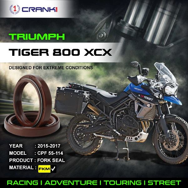 Crank1-Fork Oil Seals Pair Triumph Tiger 800 XCX (2015-2017)-CPF55-114