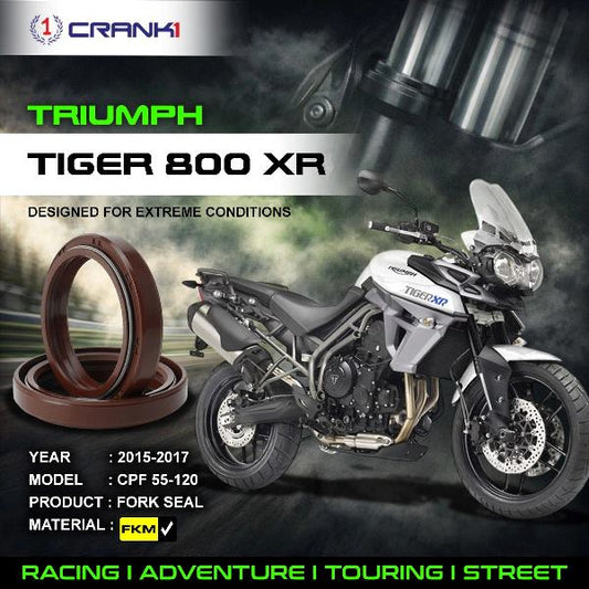 Crank1-Fork Oil Seals Pair Triumph Tiger 800 XR (2015-2017)-CPF55-120