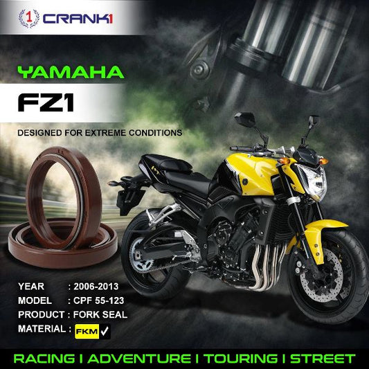 Crank1-Fork Oil Seals Pair Yamaha FZ1 (2006-2013)-CPF55-123