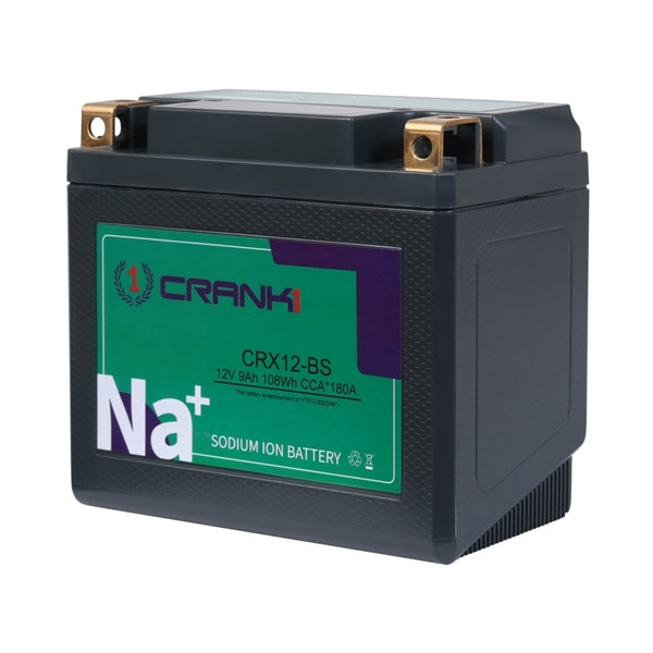 Crank1 Premium Sodium-Ion Battery–Factory Activated for Kawasaki Vulcan 900 Custo (2006-2025)- CRX12-BS