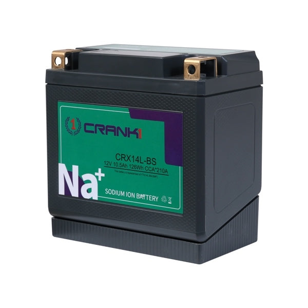 Crank1 Premium Sodium-Ion Battery–Factory Activated for Harley-Davidson Super Low 883 (2010-2025) - CRX14L-BS