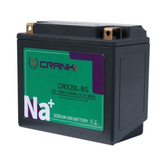 Crank1 Premium Sodium-Ion Battery–Factory Activated for Triumph Tiger (2012-2021)-CRX20L-BS