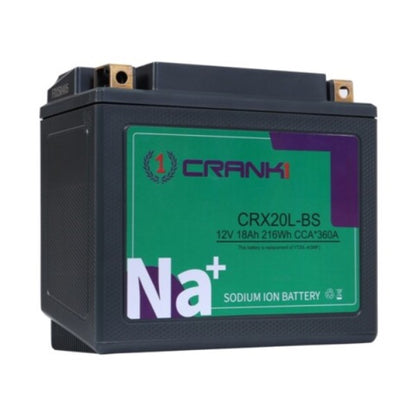 Crank1 Premium Sodium-Ion Battery–Factory Activated for Triumph Rocket 3 2300CC (2012-2018)-CRX20L-BS