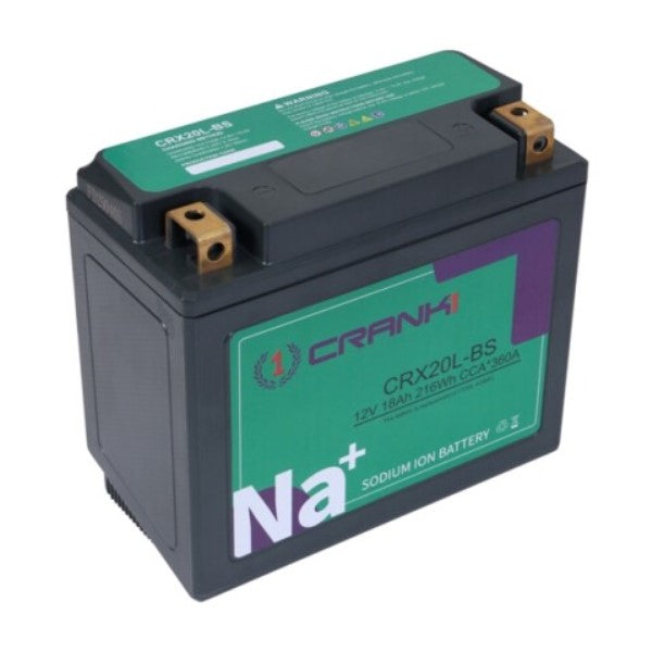 Crank1 Premium Sodium-Ion Battery–Factory Activated for Indian Chieftain Dark Horse (2014-2016)-CRX20L-BS