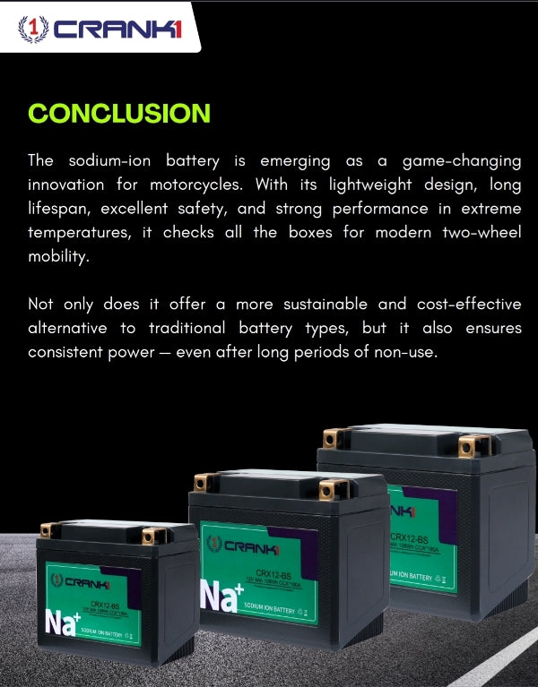 Crank1 Premium Sodium-Ion Battery–Factory Activated for Honda Gold Wing (2001-2010)-CRX20L-BS