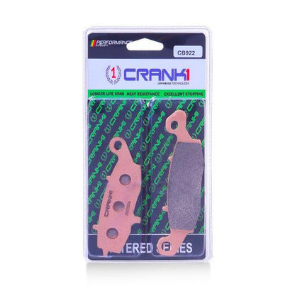 Crank1 Sintered Brake Pads For Kawasaki Er6n (2012-2016) - Front - CB922 + CB132 - 2 Sets