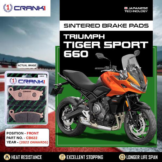 Crank1 Brake Pad Front Triumph Tiger Sport 660 (2022 Onwards) - CB622-2 Sets