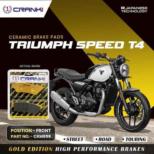 Ceramic Brake Pads For Triumph Speed T4 - Front - CRM859 - CRANK1