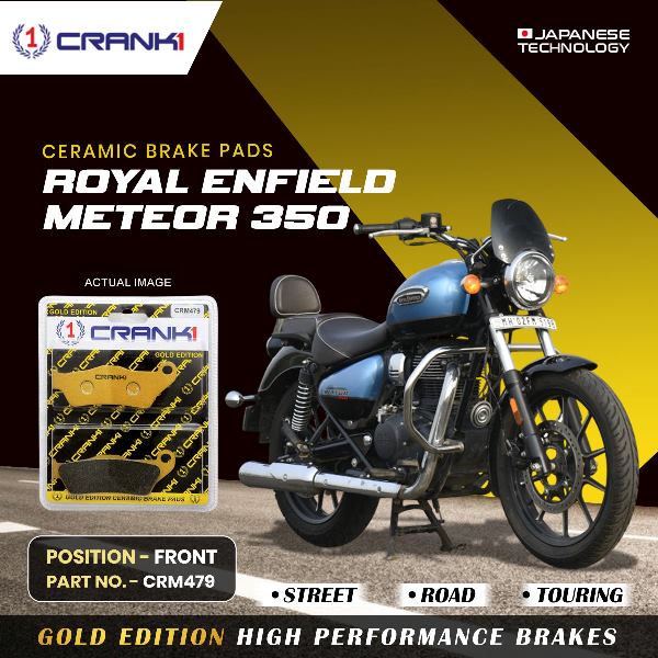 CRANK1 Brake Pad For Front Royal Enfield Meteor 350-CRM479