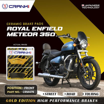 CRANK1 Brake Pad For Front Royal Enfield Meteor 350-CRM479