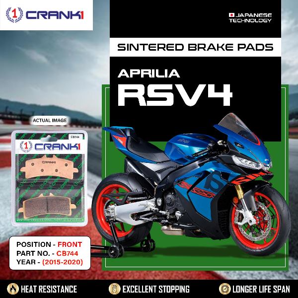 Crank1 Brake Pads Front Aprilia RSV4 2015-2020 -CB744-2 Set