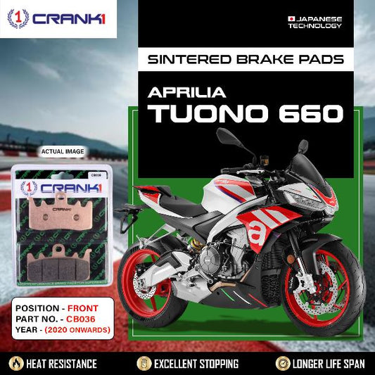 Crank1 Brake Pads Front Aprilia Tuono 660 (2020 Onwards-CB036-2 Sets