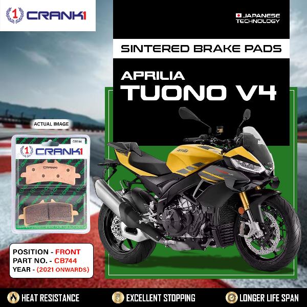 Crank1 Brake Pads Front Aprilia Tuono V4 2021 Onwards -CB744-2 Set