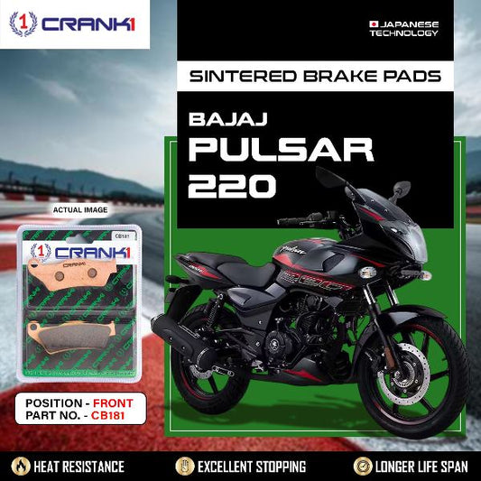 Crank1 Brake Pads Front Bajaj Pulsar 220-CB181