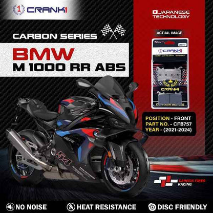Crank1 Carbon Brake Pads For BMW M 1000 RR ABS (2021-2024) - Front - CFB757 - 2 Sets