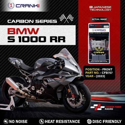 Crank1 Carbon Brake Pads For BMW S 1000 RR (2023) - Front - CFB757 - 2 Sets