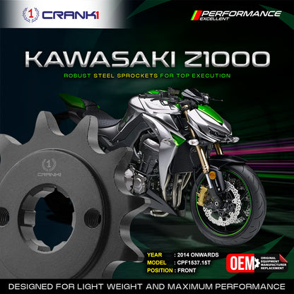 Crank1 SPROCKET FRONT KAWASAKI Z1000 (2014 ONWARD)-CPF1537.15T