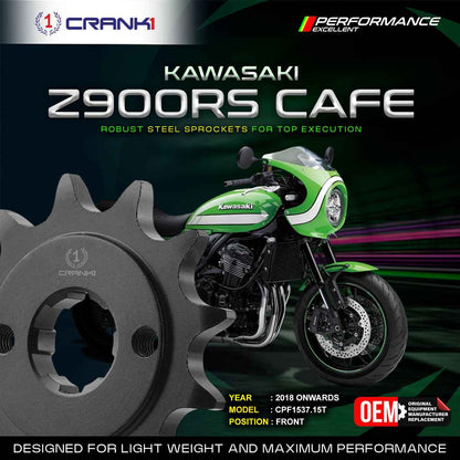 Crank1 Sprocket For Kawasaki Z900RS Cafe (2018 Onwards) - Front - CPF1537.15T
