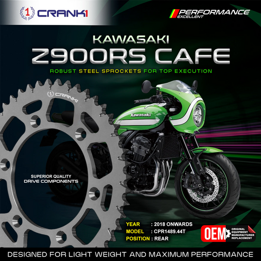 Crank1 Sprocket For Kawasaki Z900 Cafe (2018 Onwards)- Rear - CPR1489.44T