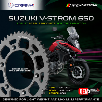 Crank1 Sprocket For Suzuki V-Strom 650 (2017-2022) - Rear - CPR1792.47T