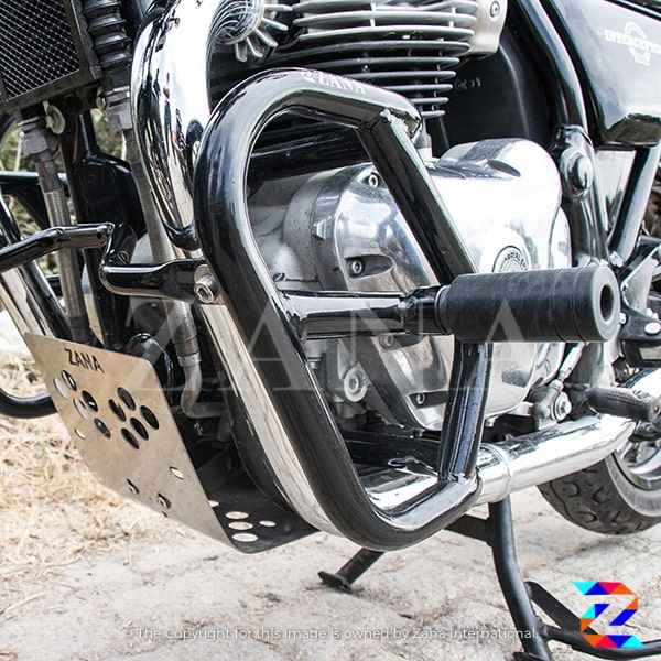 Crash Guard With Slider Glossy Black for GT/Interceptor 650- ZANA, ZI-8109