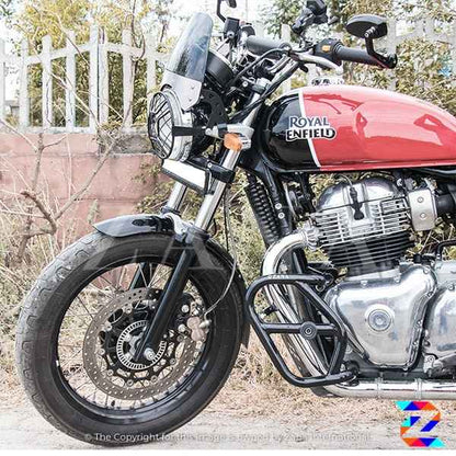 Crash Guard With Slider Glossy Black for GT/Interceptor 650- ZANA, ZI-8109