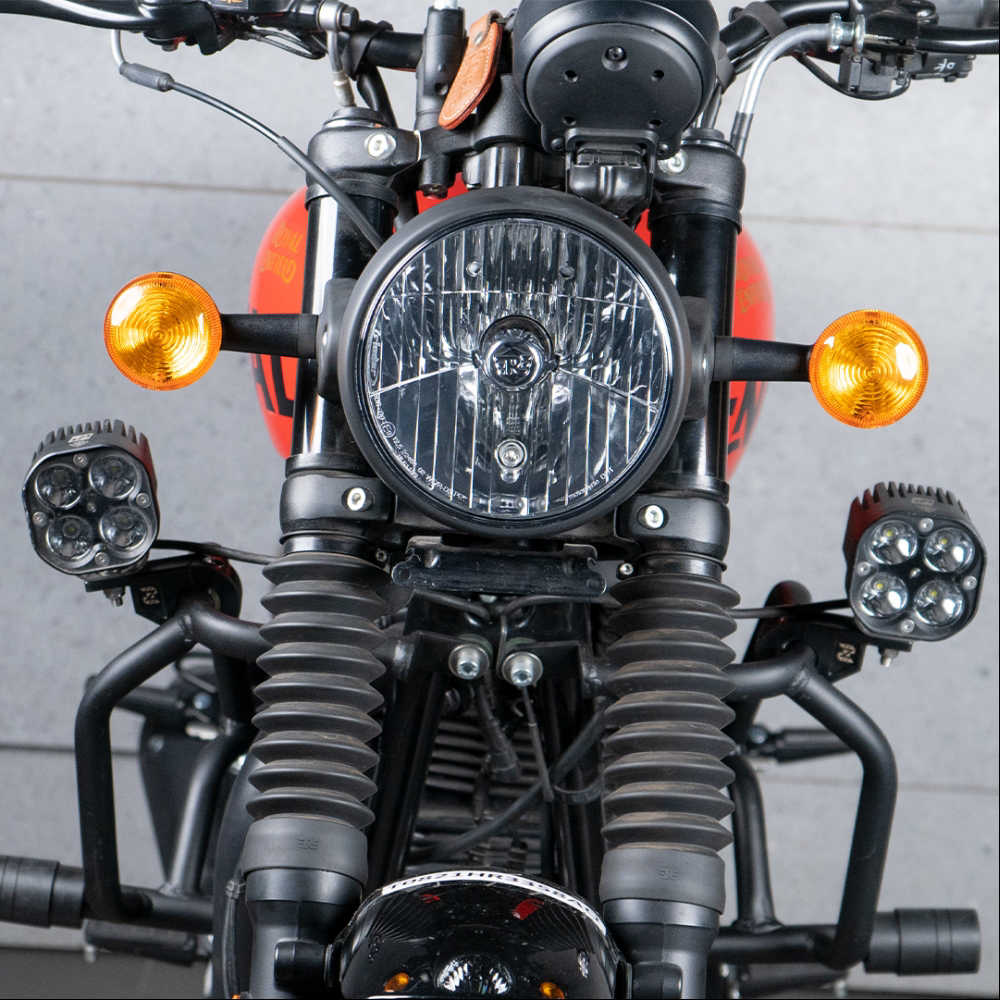 Crash Guard with Slider Black for Royal Enfield Hunter 350 - ZI-8251