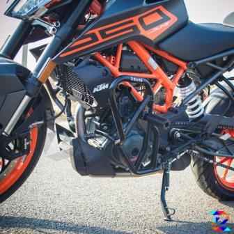 Crash Guard/Leg Guard Texture Matt Black KTM Duke 250/390 - ZI-5034