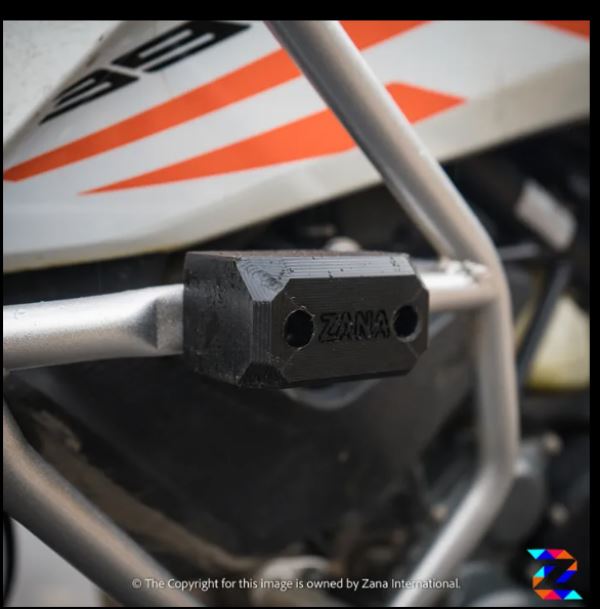 Crash Guard With Slider Kustom Silver for KTM Adventure 250/390 - ZANA, ZI-8122